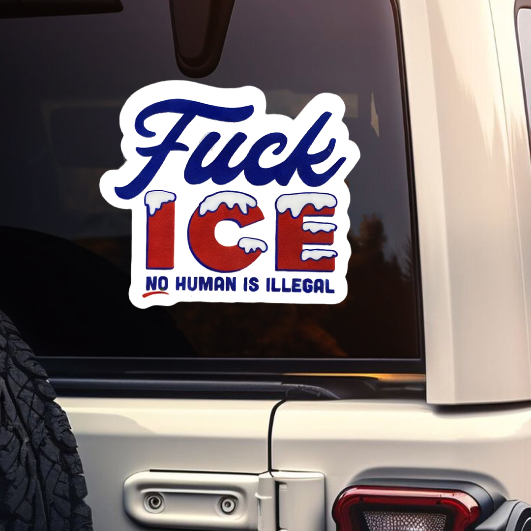 Fuck Ice Car Sticker