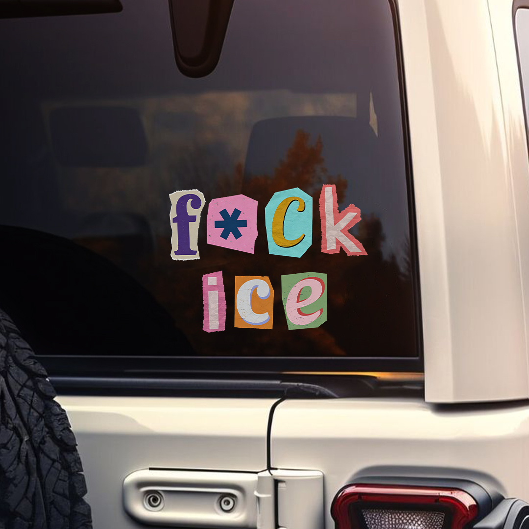 Fuck Ice Car Sticker