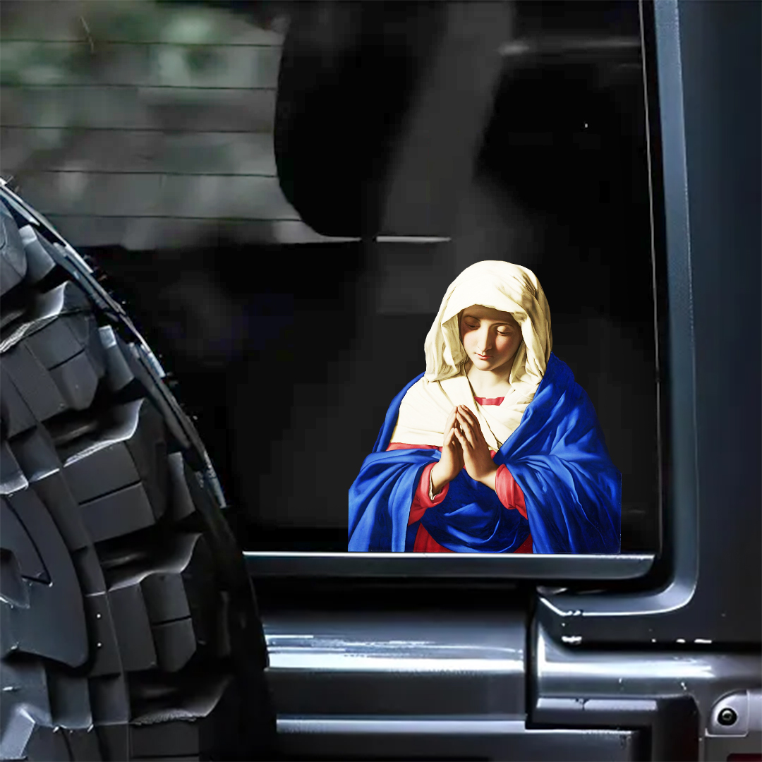 Jerusalem Virgin Mary Pray Sticker