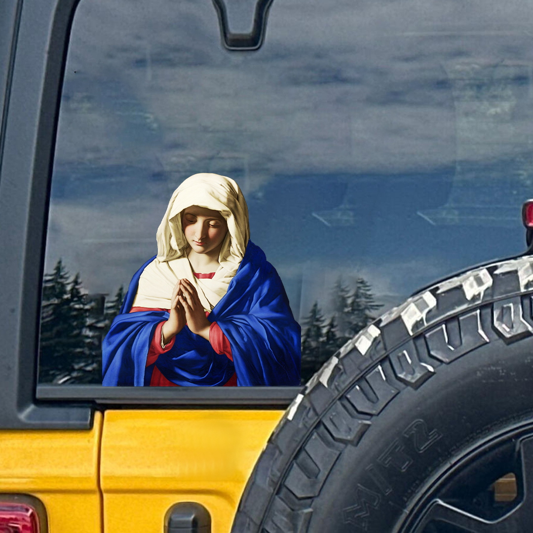 Jerusalem Virgin Mary Pray Sticker