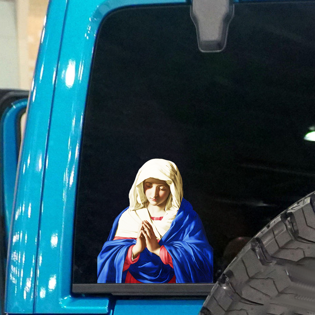 Jerusalem Virgin Mary Pray Sticker