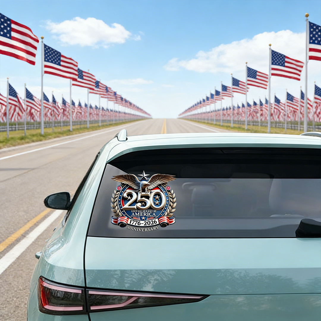USA Eagles 250th Anniversary Semiquincentennial 1776-2026 Car Window Decal Sticker 