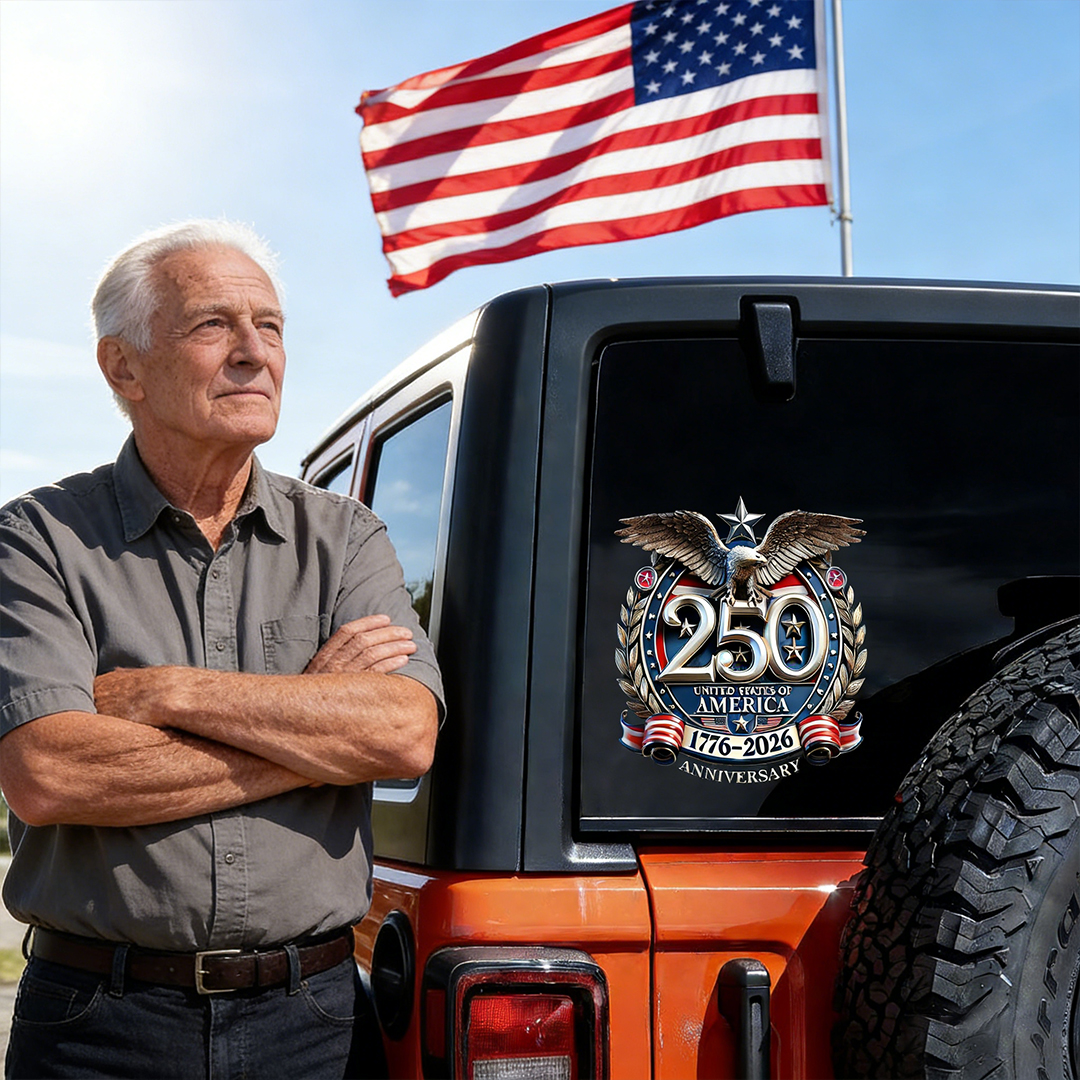USA Eagles 250th Anniversary Semiquincentennial 1776-2026 Car Window Decal Sticker 