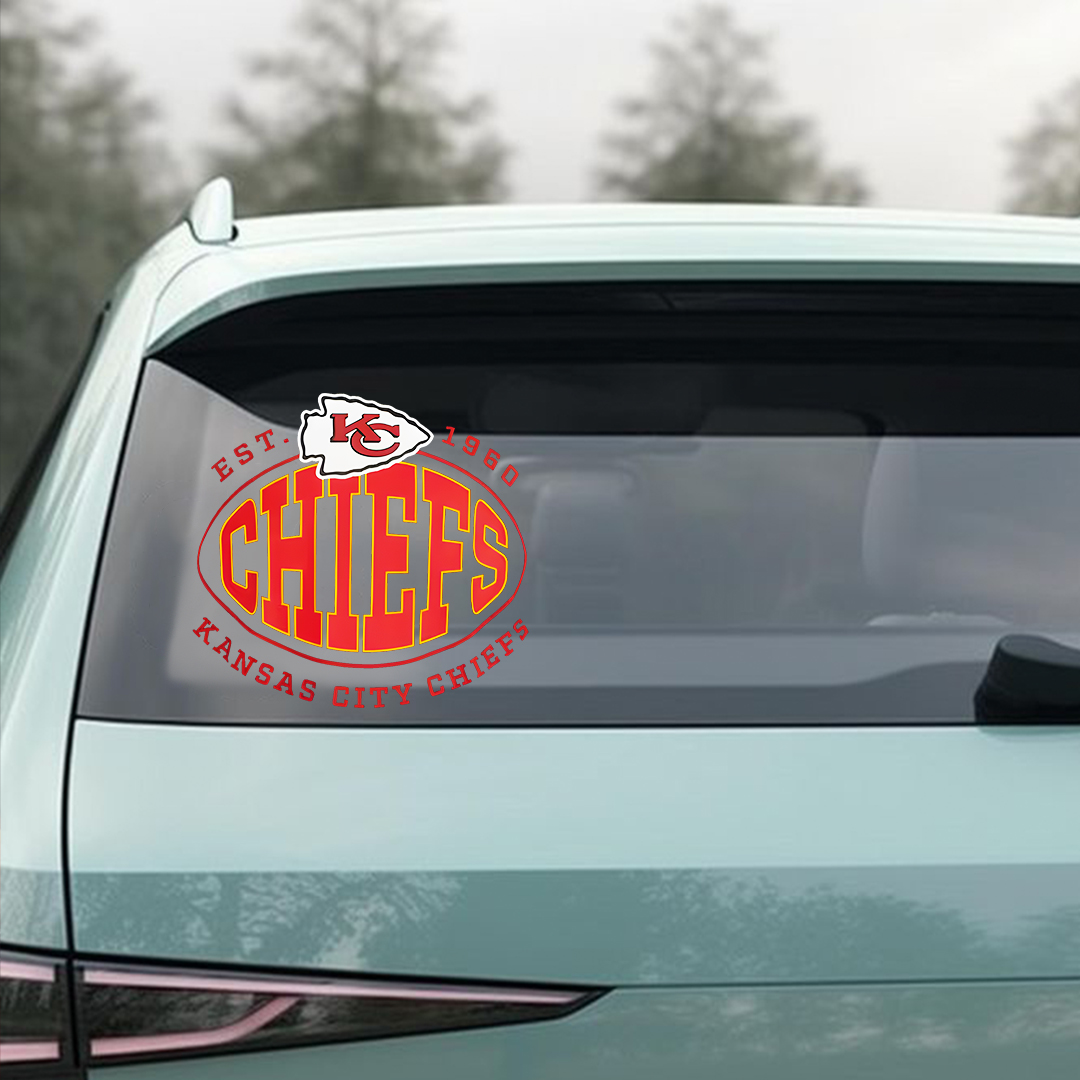 Kansas City Chief Football Sticker