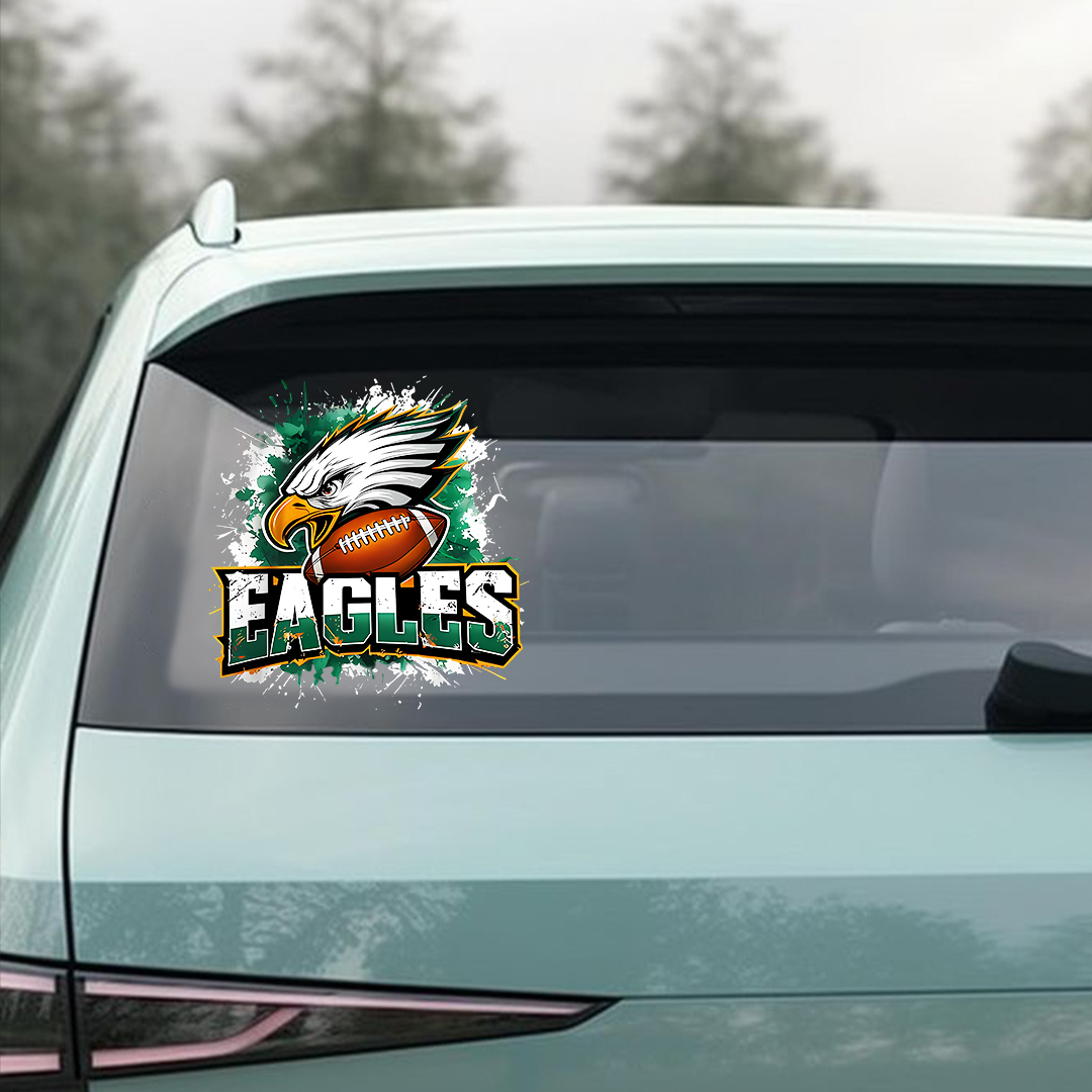 Green Eagle Football Sticker