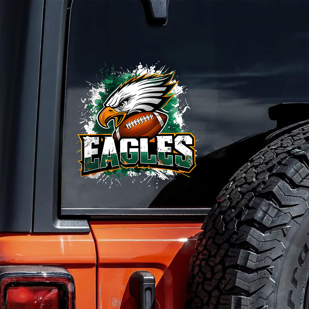 Green Eagle Football Sticker