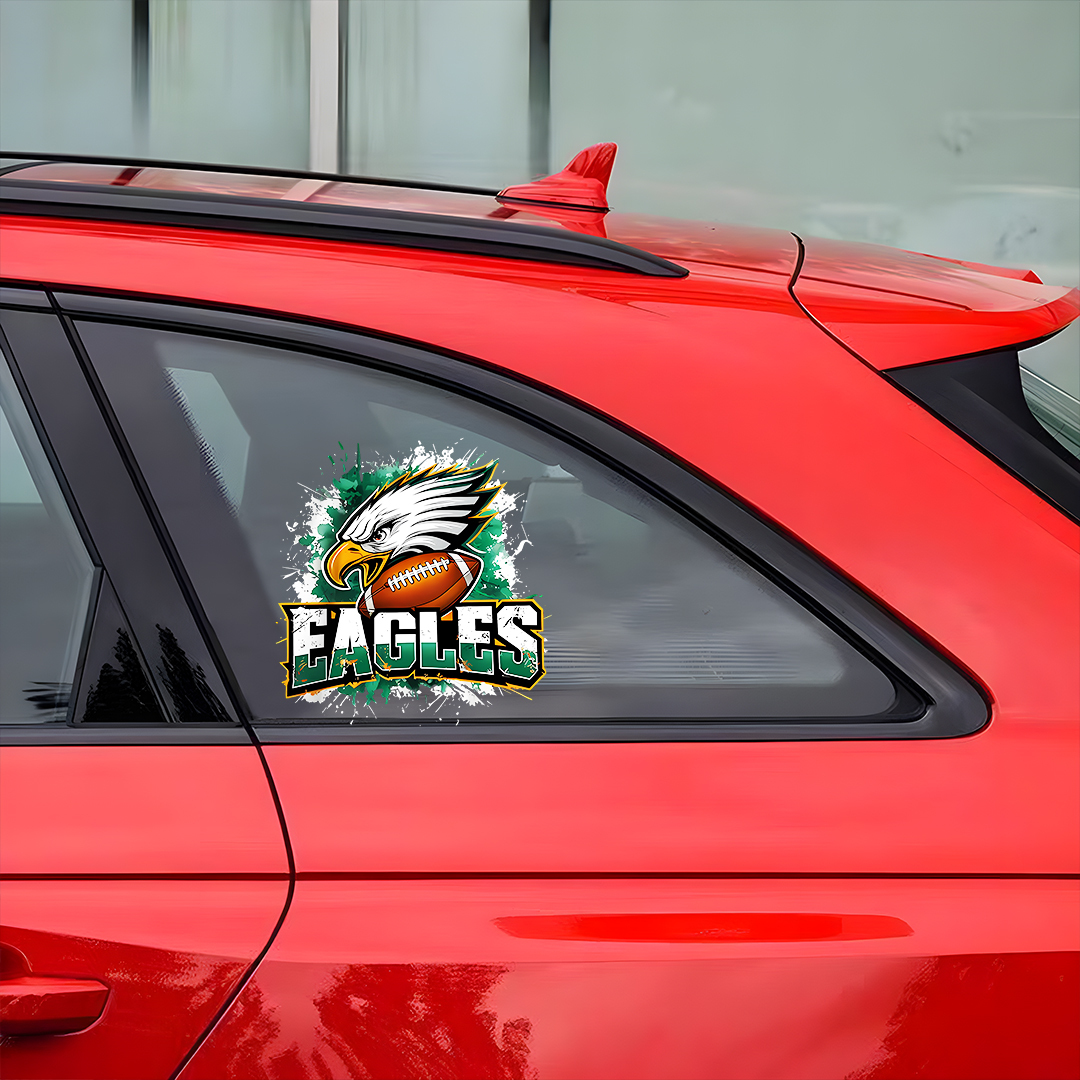 Green Eagle Football Sticker