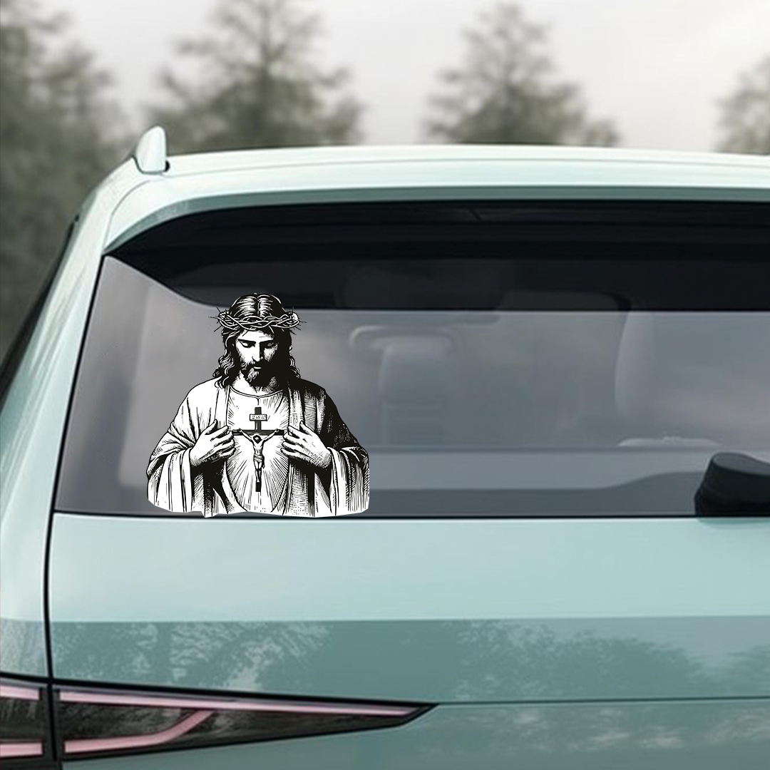 Jesus Christ Cross Sticker