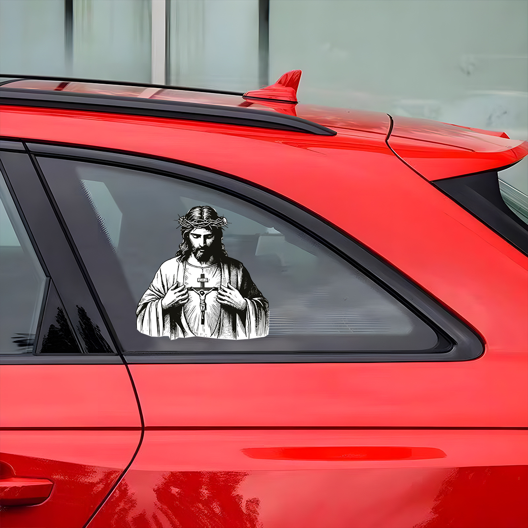 Jesus Christ Cross Sticker