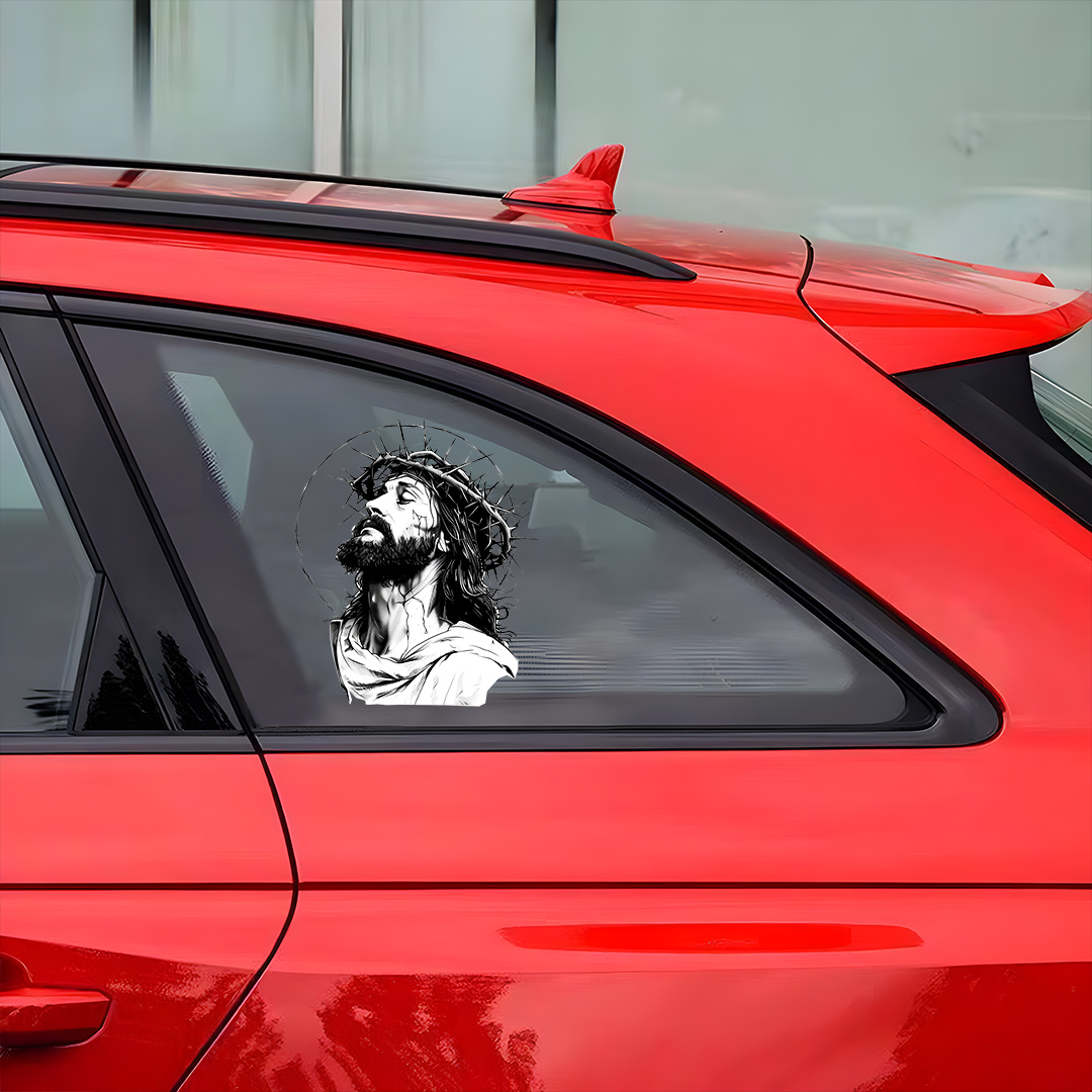 Jesus Christ with Crown of Thorns Sticker