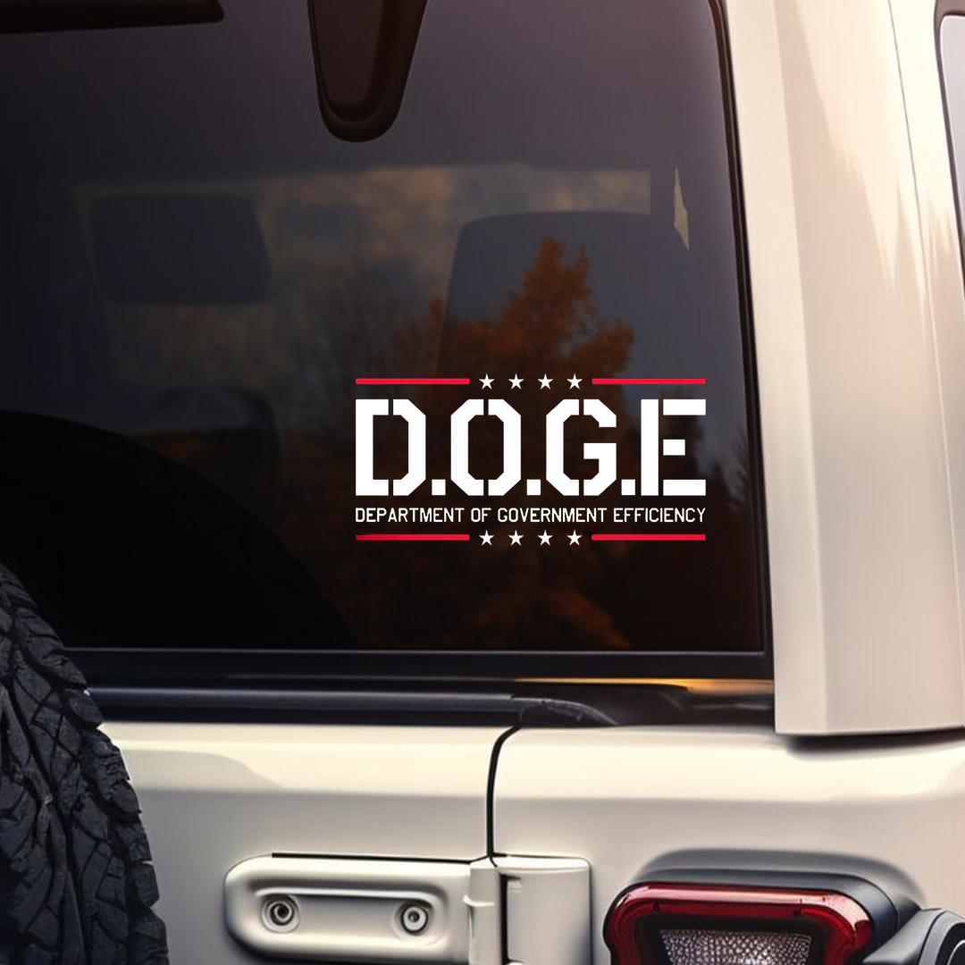 D.O.G.E. Department of Government Efficiency Sticker