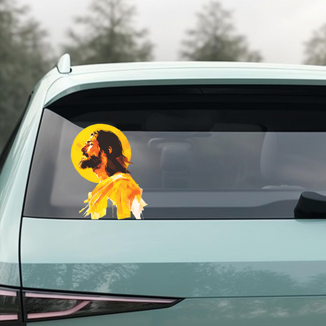 Jesus Christ Halo Sticker