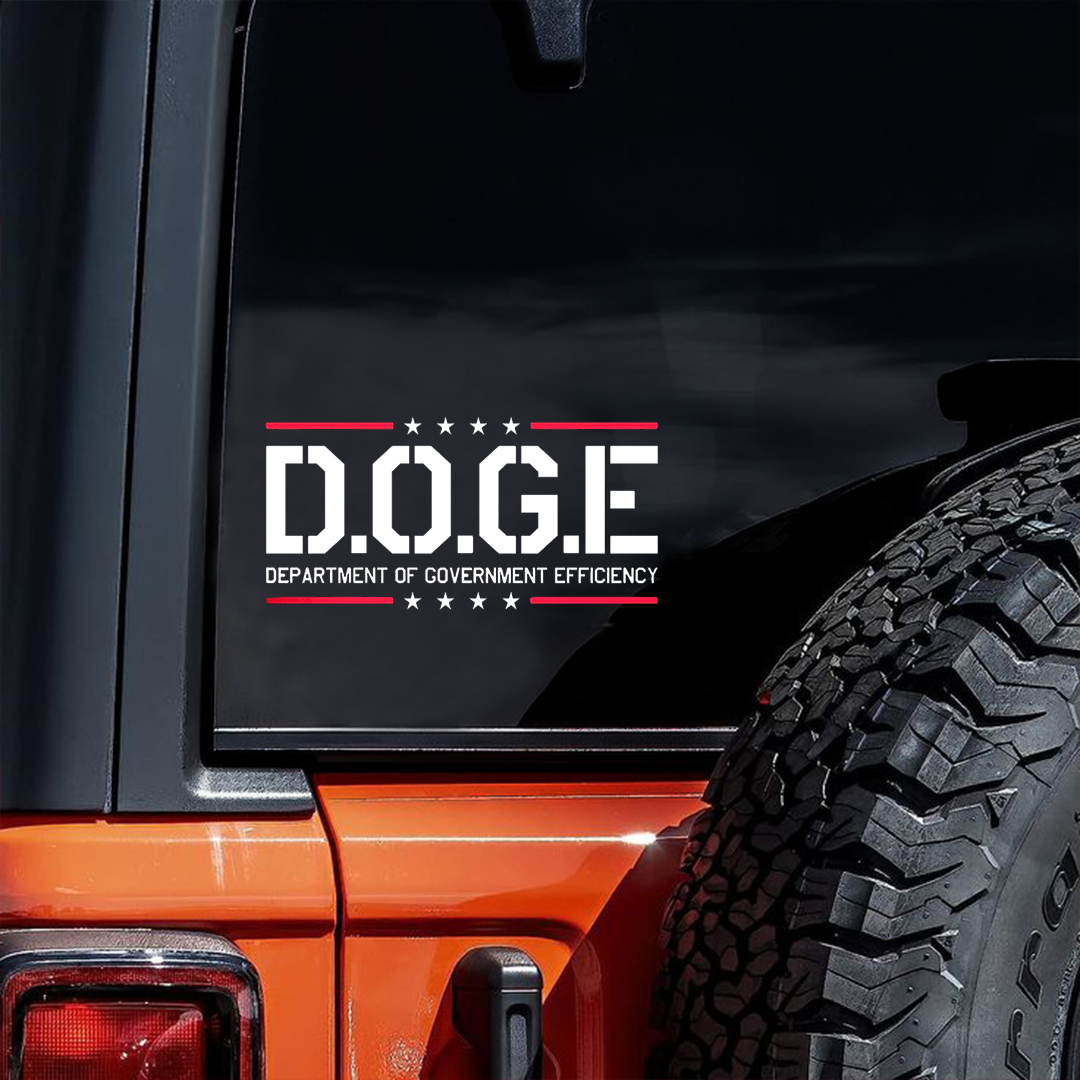 D.O.G.E. Department of Government Efficiency Sticker