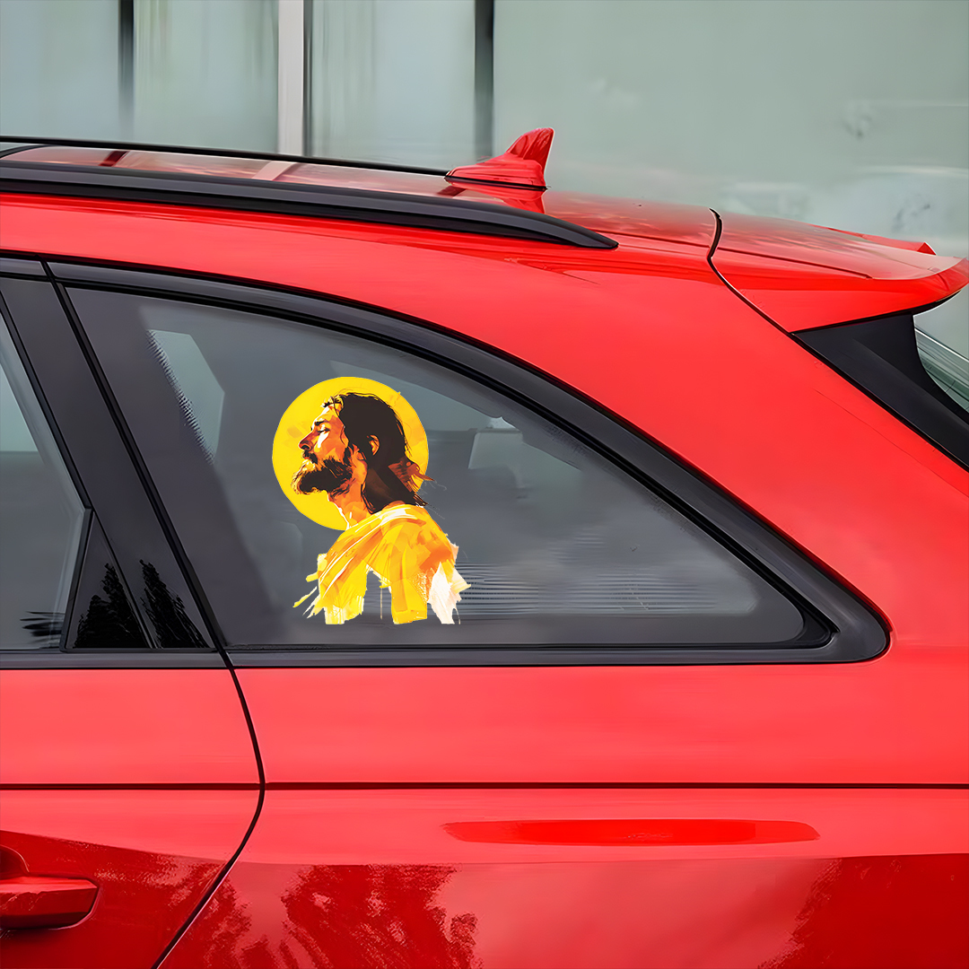 Jesus Christ Halo Sticker