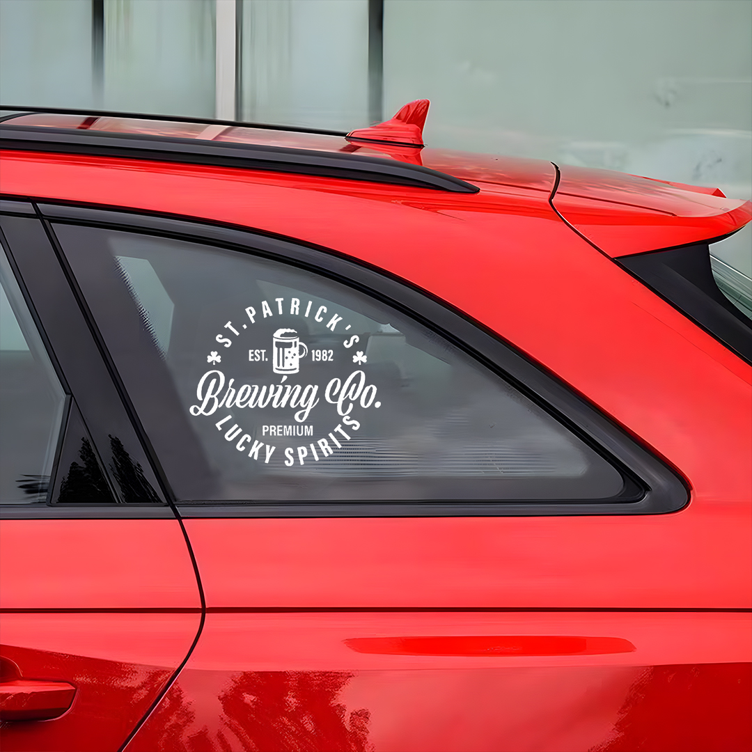 St. Patrick's Lucky Spirit Brewing Co. Est. 1982 Sticker