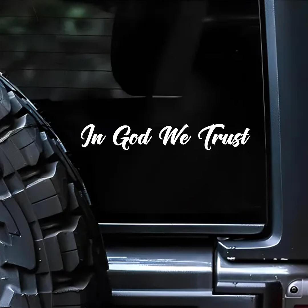 In God We Trust - Vinyl Decal - Free Shipping