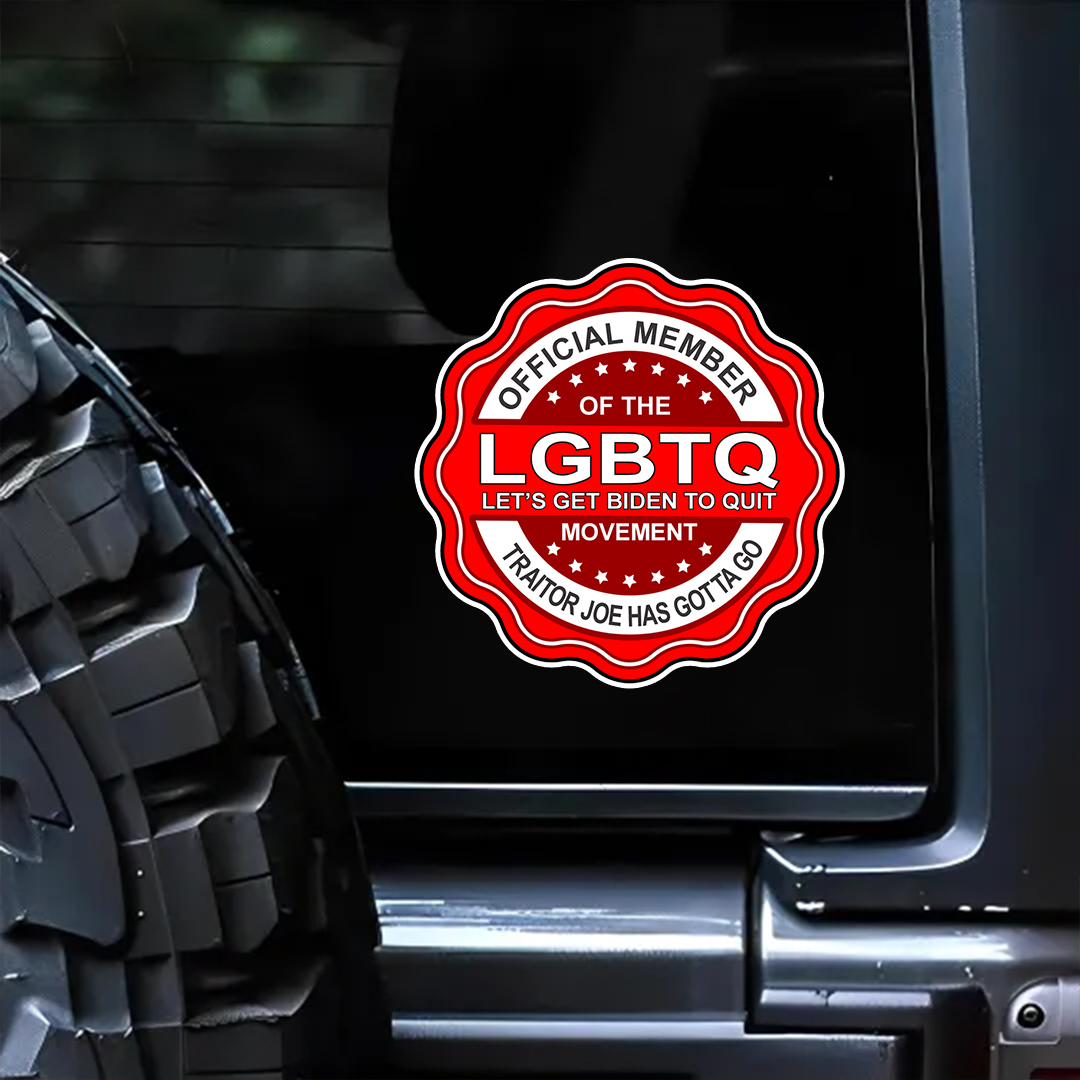 2 Pack - Official Member of the LGBTQ Movement - PermaSticker