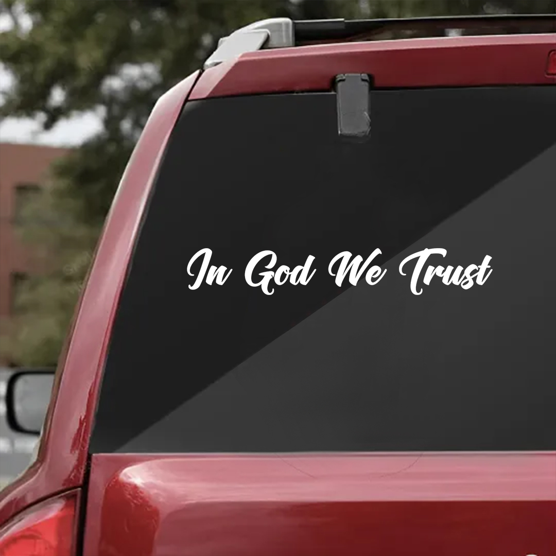 In God We Trust - Vinyl Decal - Free Shipping
