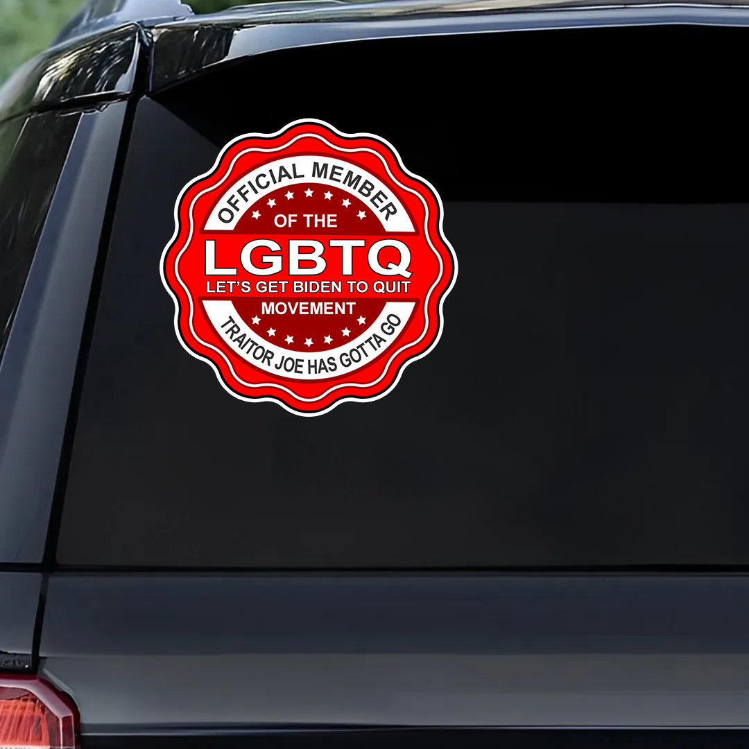 2 Pack - Official Member of the LGBTQ Movement - PermaSticker