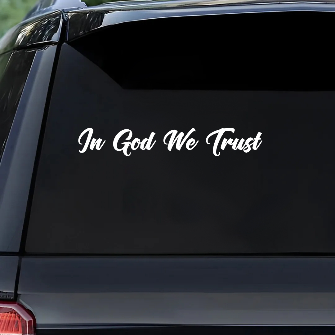 In God We Trust - Vinyl Decal - Free Shipping