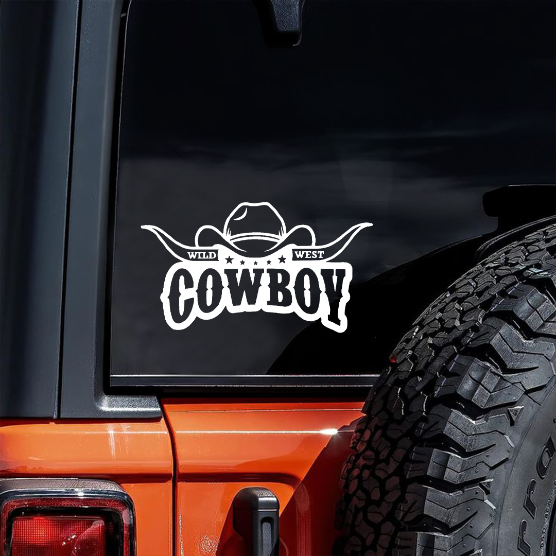 Cowboy Wild West Sticker