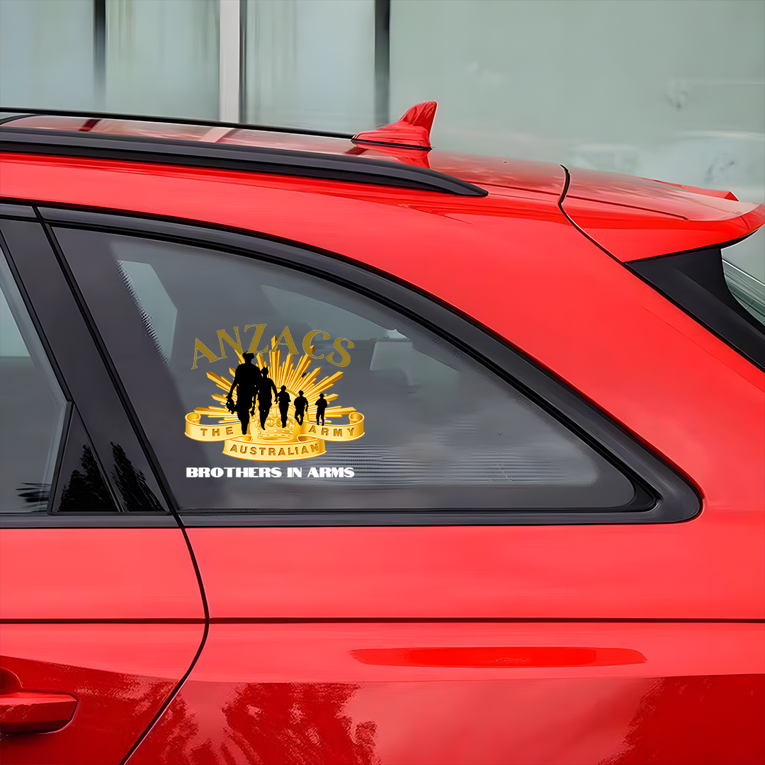 Anzac Day The Australian Army Brothers In Arms Sticker