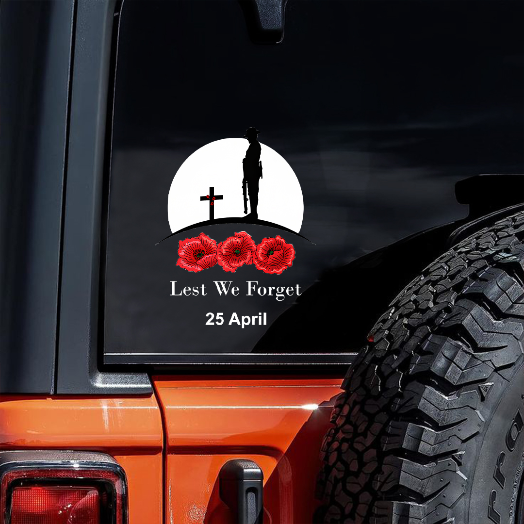 Lest We Forget April 25th Sticker