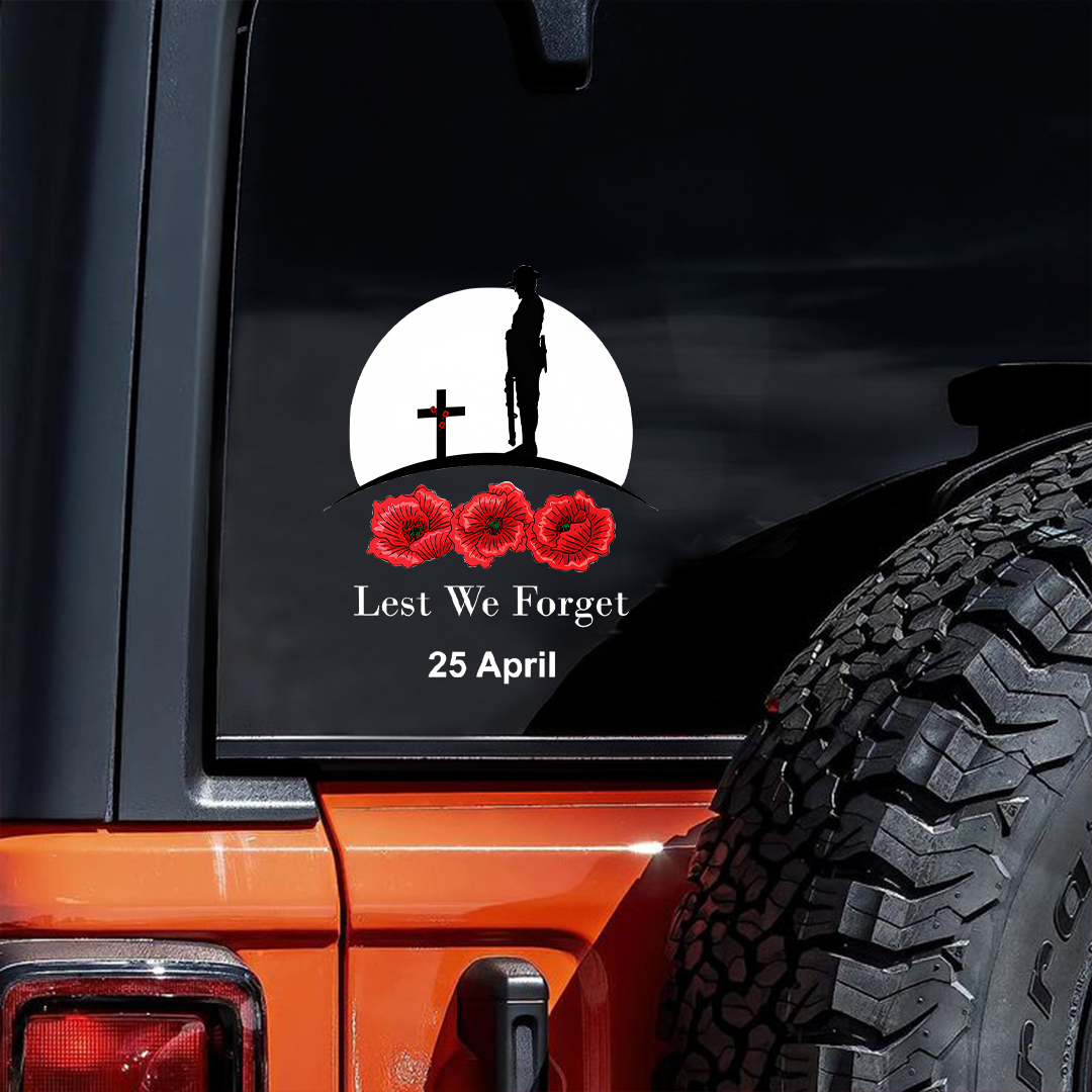 Lest We Forget April 25th Sticker