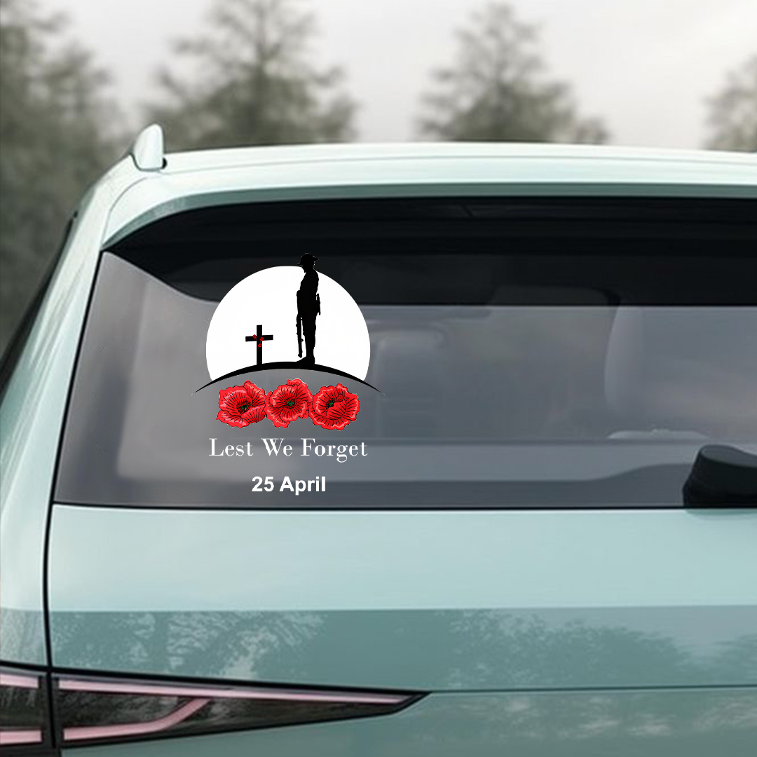 Lest We Forget April 25th Sticker