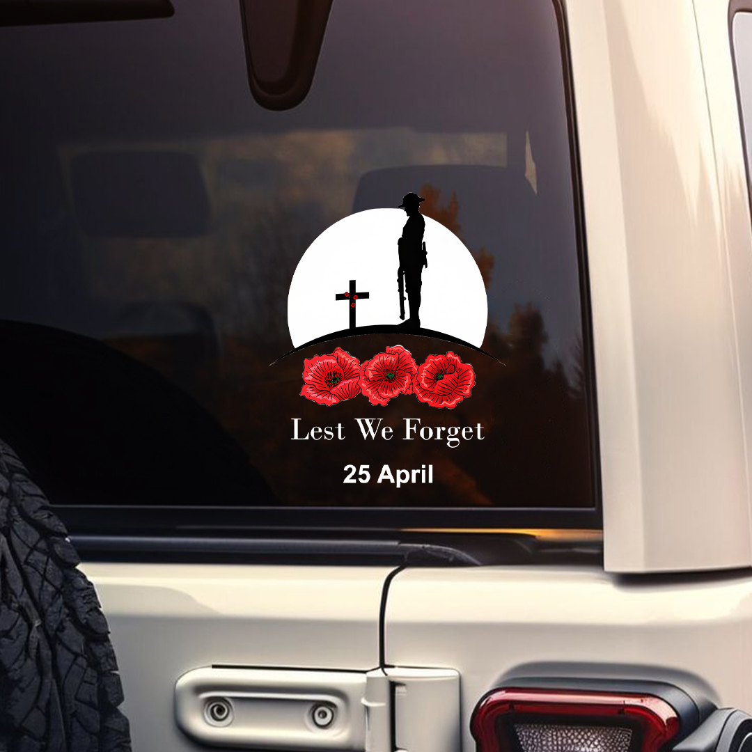 Lest We Forget April 25th Sticker