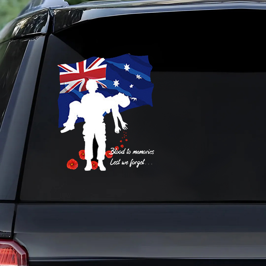 Lest We Forget  Sticker, Anzac Day Veteran Sticker