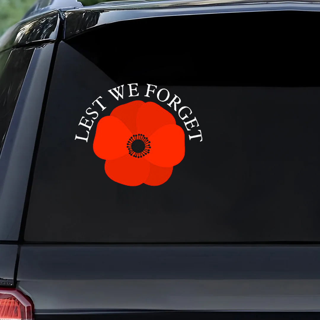 Lest We Forget  Sticker, Anzac Day Veteran Sticker