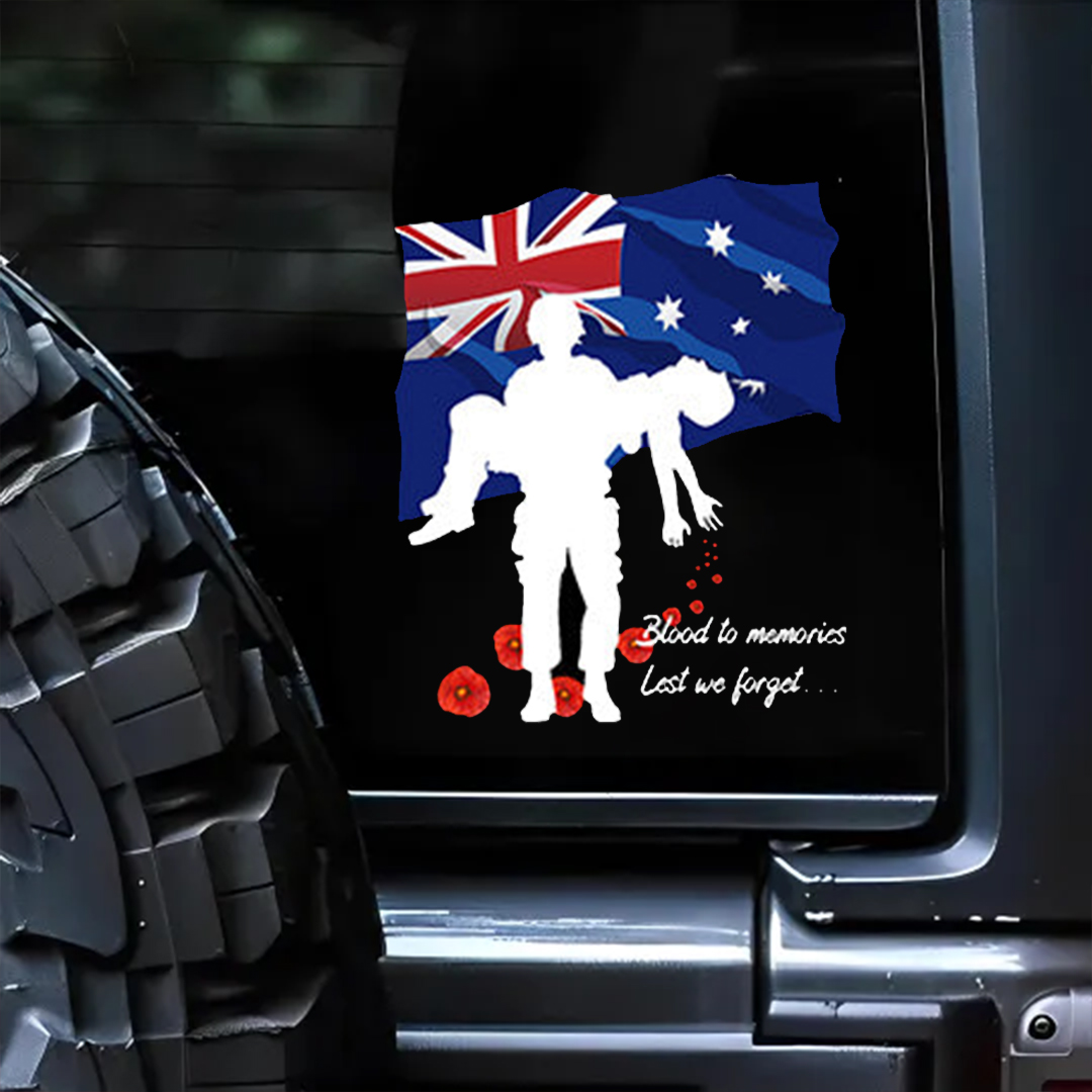 Lest We Forget  Sticker, Anzac Day Veteran Sticker