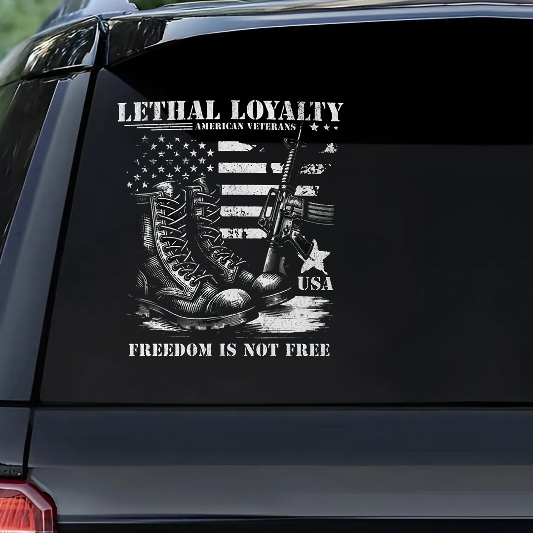 Lethal Loyalty America Veterans Stickers-Memorial Day Sticker