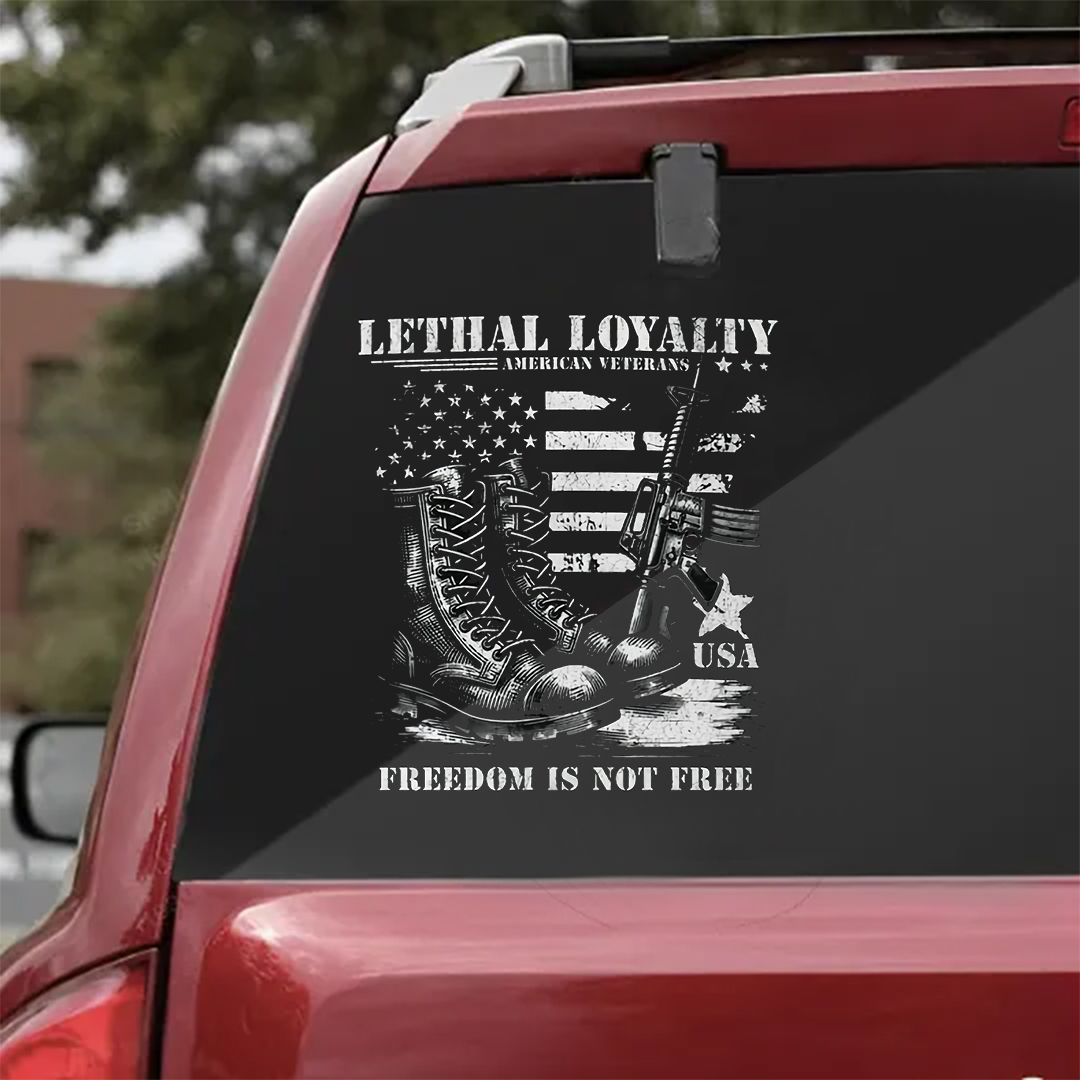 Lethal Loyalty America Veterans Stickers-Memorial Day Sticker