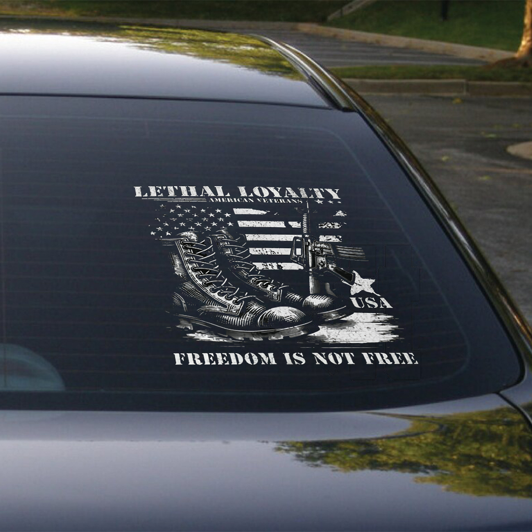 Lethal Loyalty America Veterans Stickers-Memorial Day Sticker