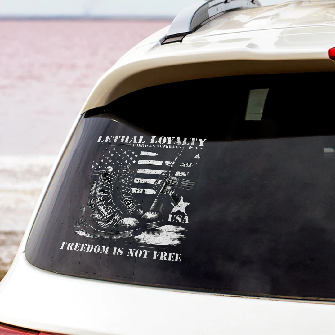 Lethal Loyalty America Veterans Stickers-Memorial Day Sticker