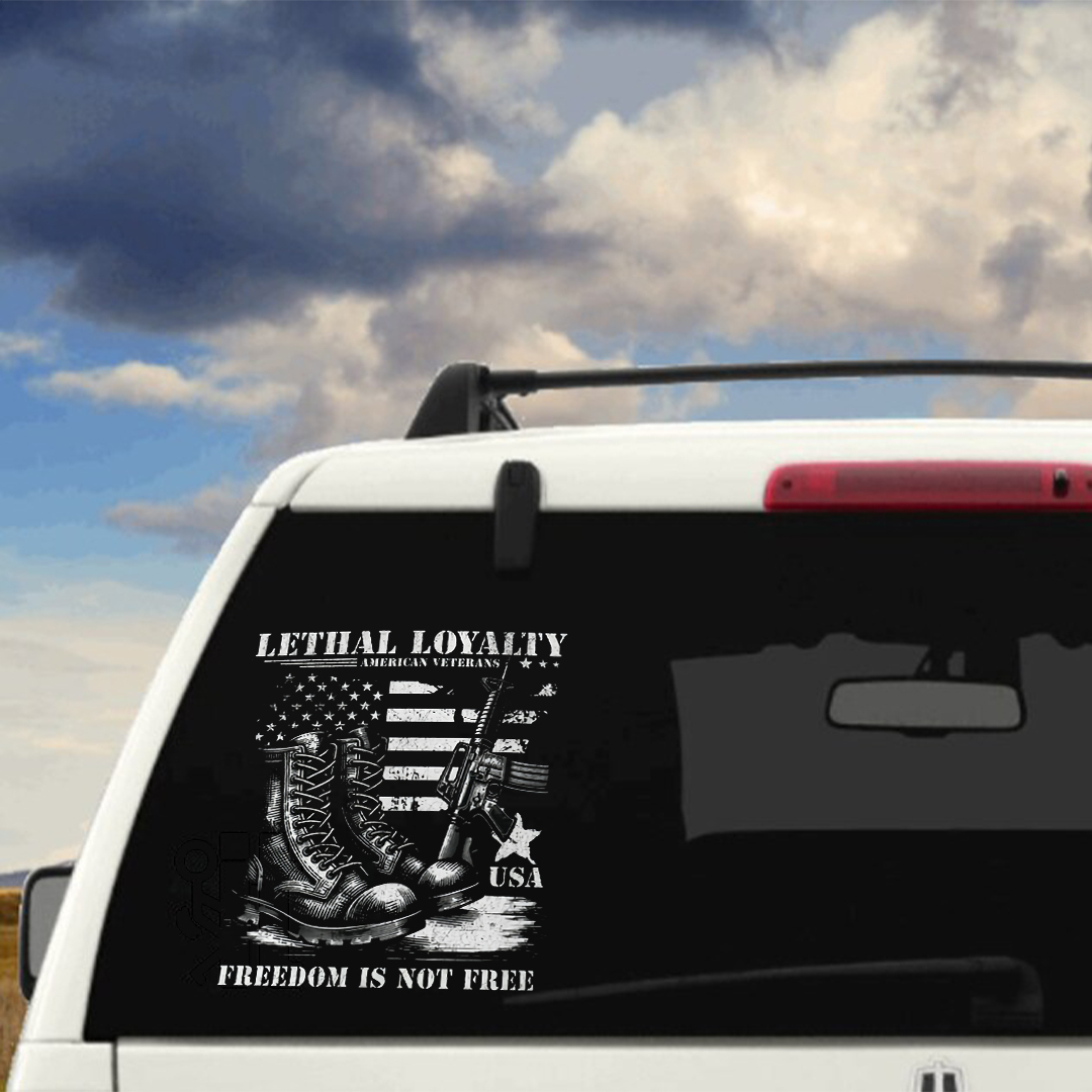 Lethal Loyalty America Veterans Stickers-Memorial Day Sticker