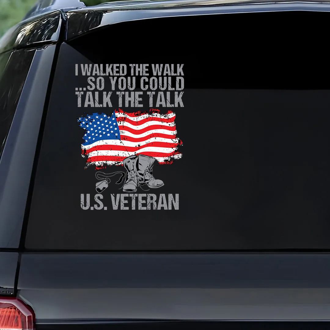 I Walked the Walk Veterans Stickers-Memorial Day Sticker