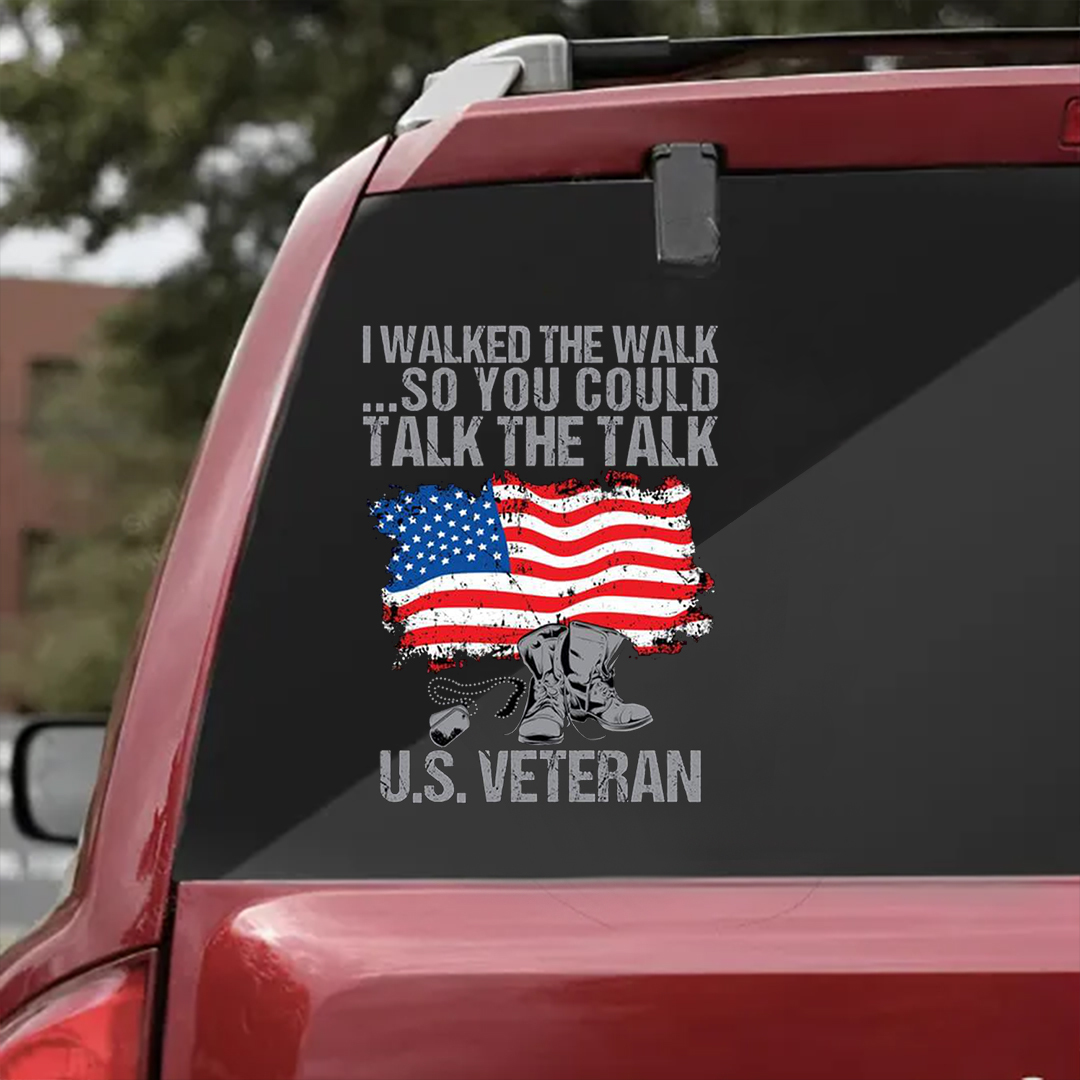 I Walked the Walk Veterans Stickers-Memorial Day Sticker