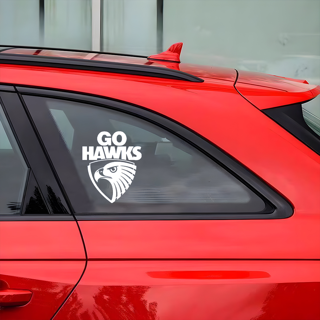 Go Hawks Hawthorn Football Sticker