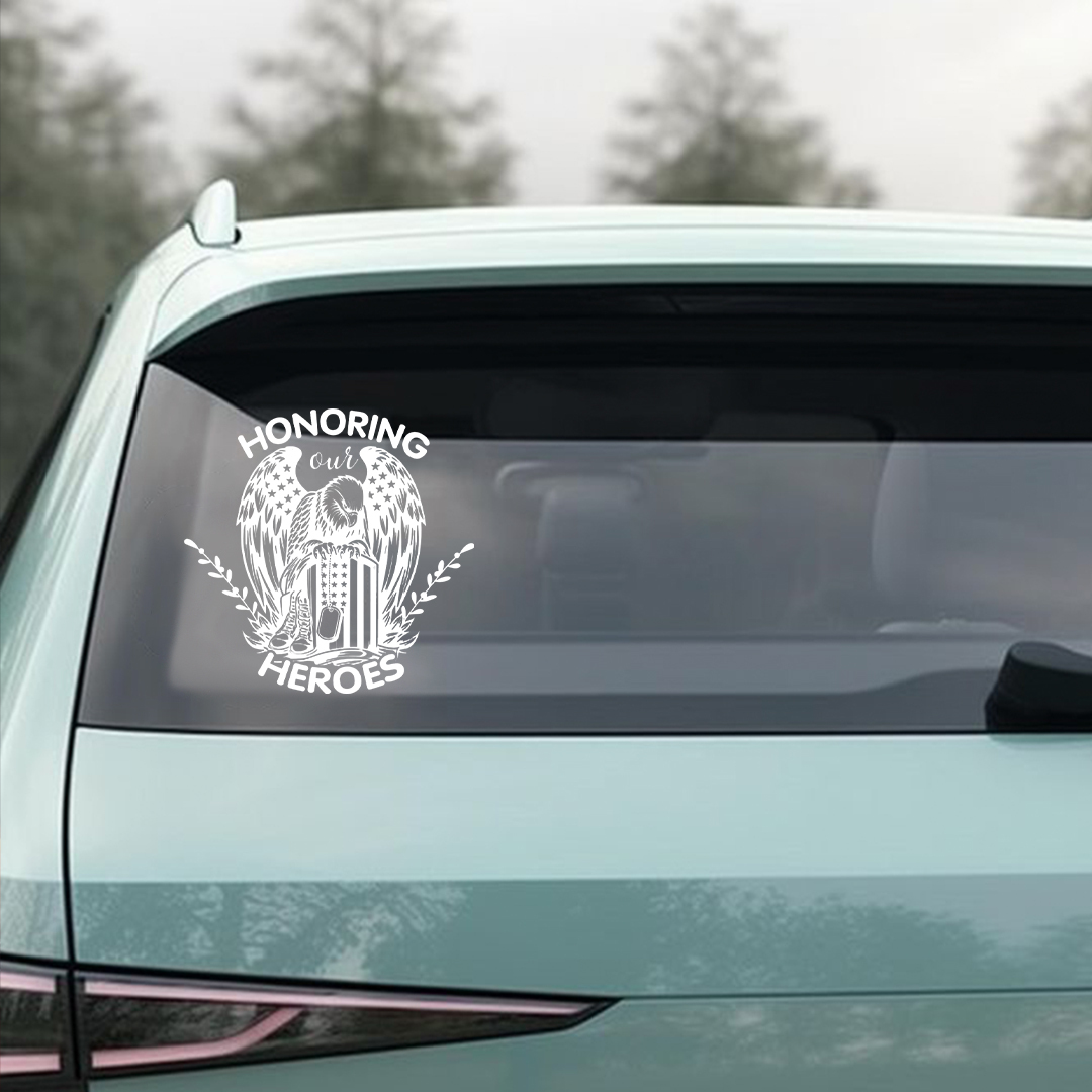 Honoring Our Heroes Eagle Sticker