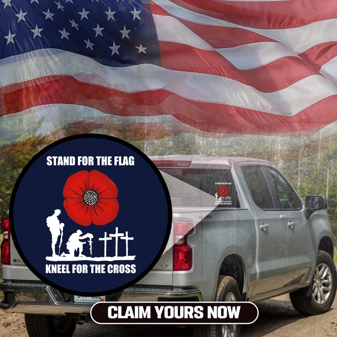 Kneels For The Cross Veterans Stickers