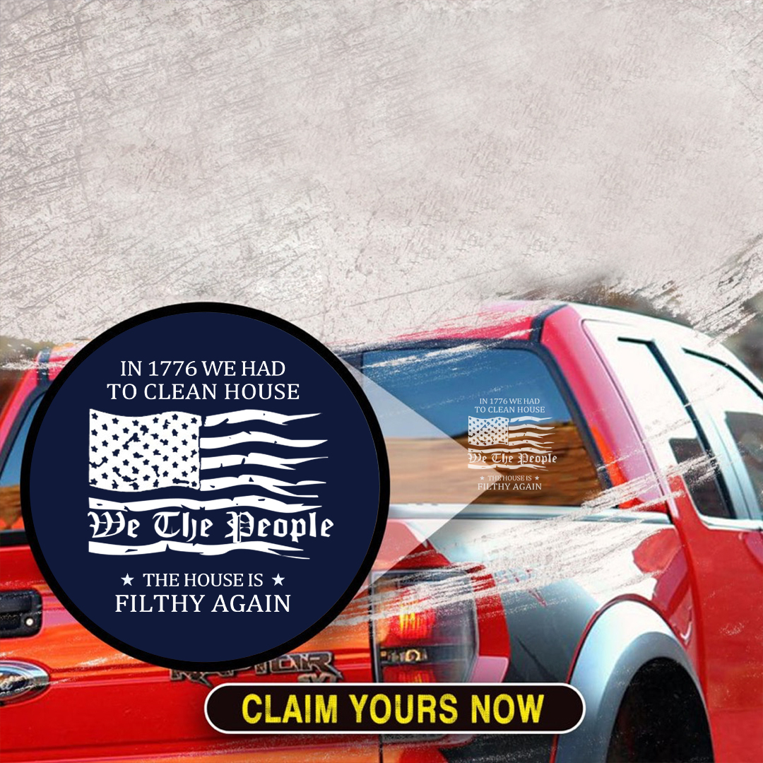 The House Is Filthy Again Veterans Stickers-Independence Day Sticker