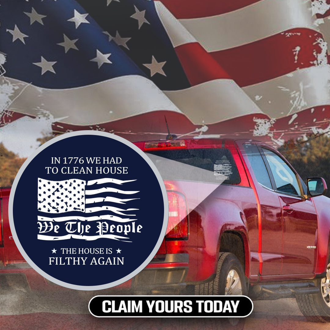The House Is Filthy Again Veterans Stickers-Independence Day Sticker
