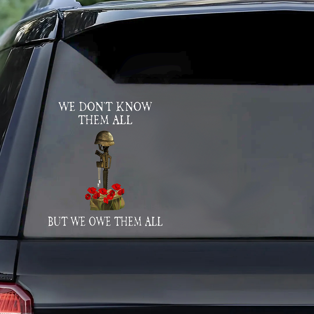But We Owe Heroes All Veterans Stickers