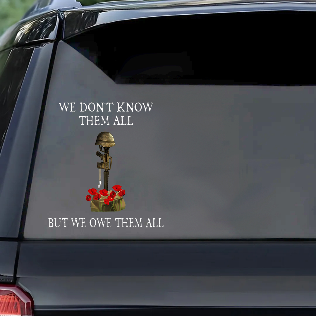 But We Owe Heroes All Veterans Stickers