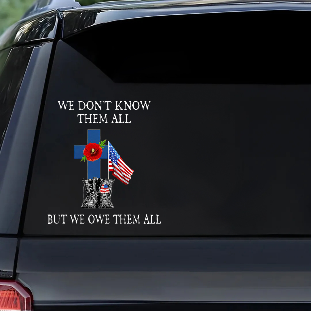 But We Owe Veterans All Veterans Stickers