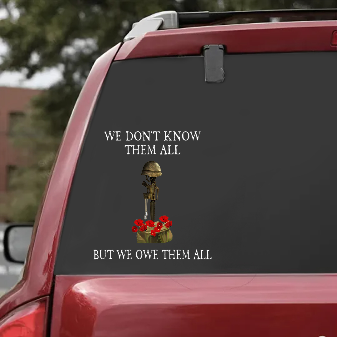 But We Owe Heroes All Veterans Stickers