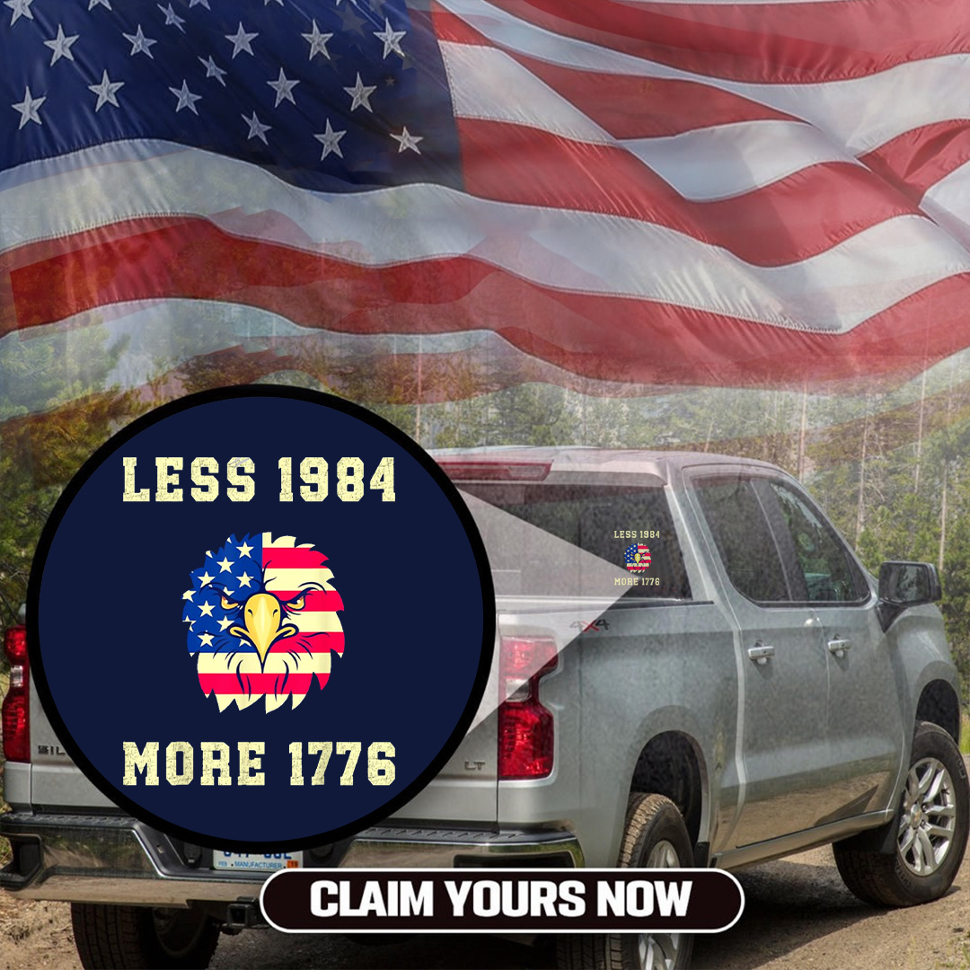 Less 1984 More 1776 Veterans Stickers-Independence Day Sticker